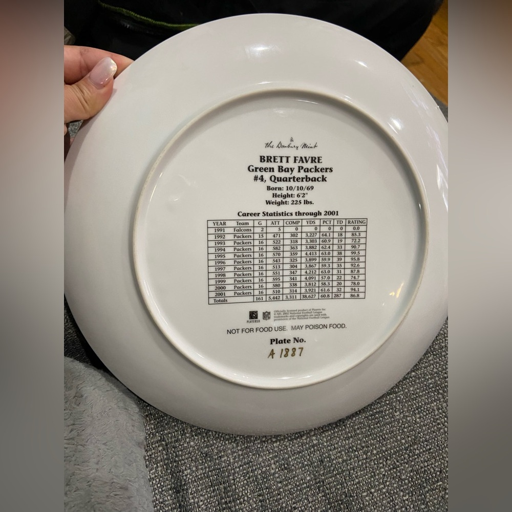 Bradford exchanged and Danbury mint Brett farce autographed plates.